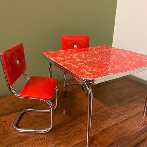American Girl Chrome Table and Chairs
